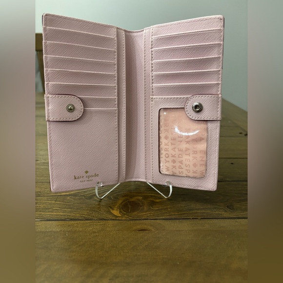 Kate Spade Haven Lane Stacy Bifold Wallet with Glitter Polka Dots - Picture 6 of 9